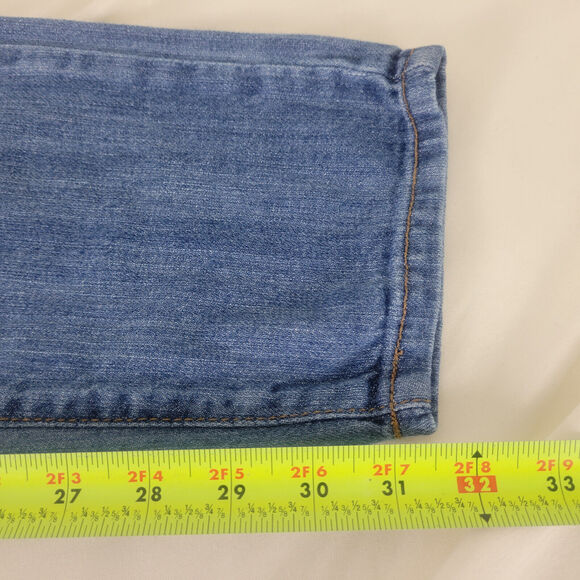 GJG Jeans Juniors 9 Blue Denim Low‎ Rise Womens Destroyed Skinny Leg Distressed - Picture 8 of 16